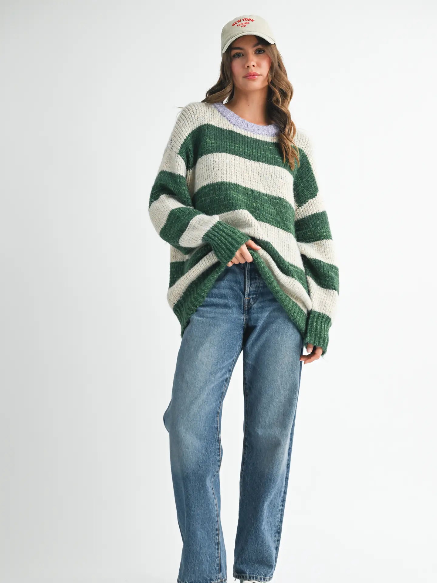 PHOEBE OVERSIZED STRIPED SWEATER