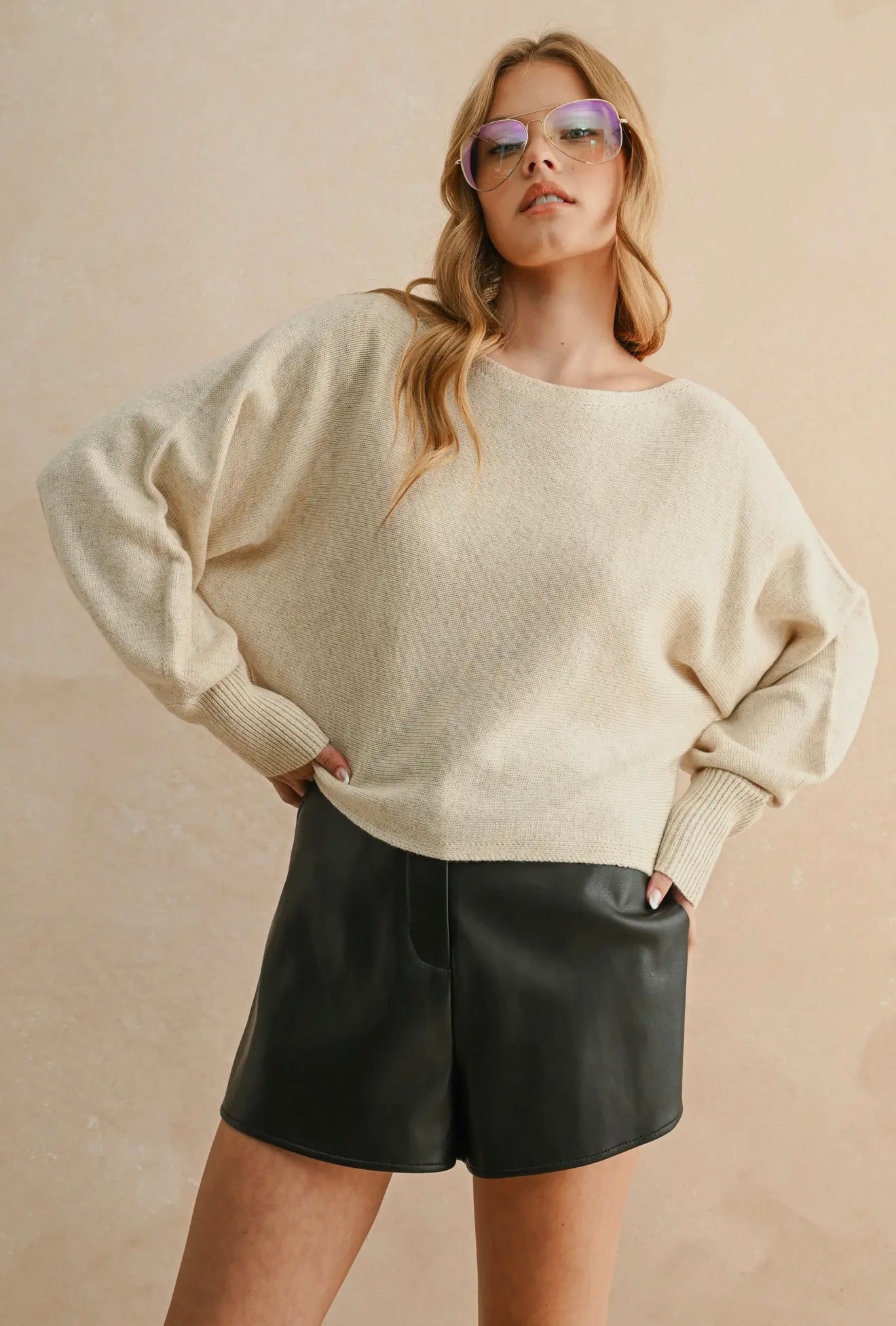 BIANCA BOAT NECK SWEATER