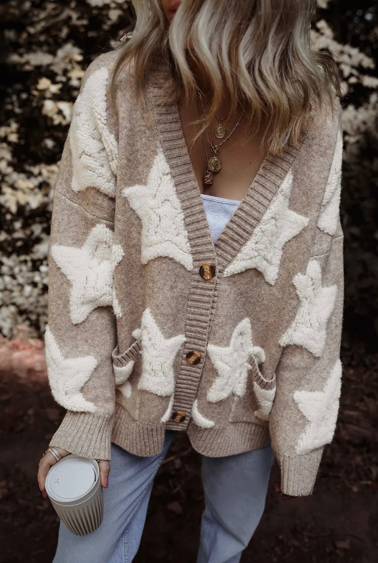 SARAH STAR KNIT CARDIGAN