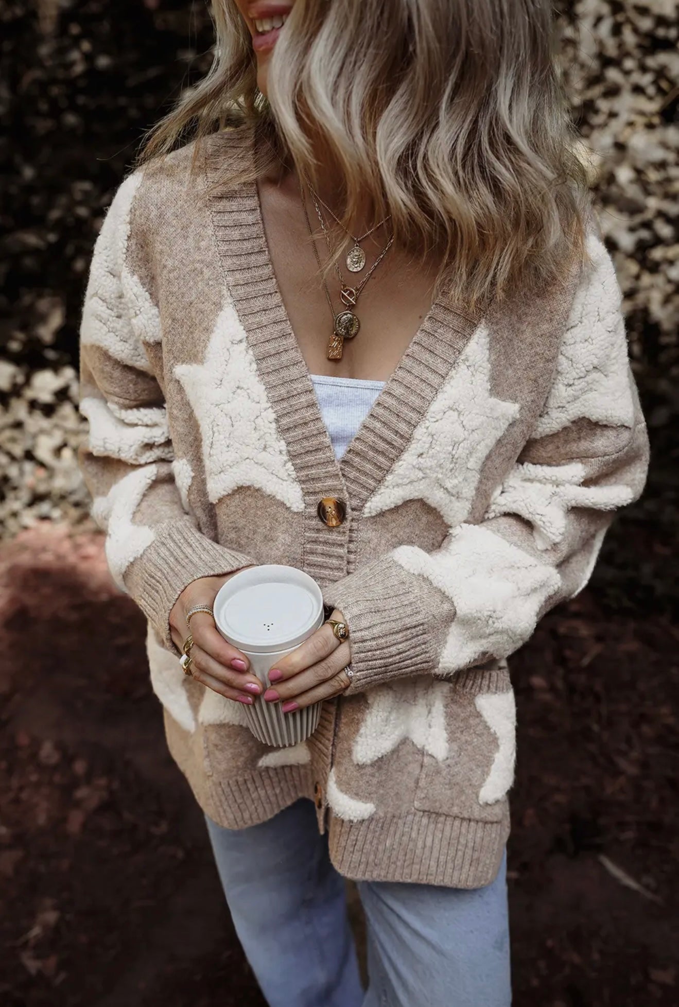 SARAH STAR KNIT CARDIGAN