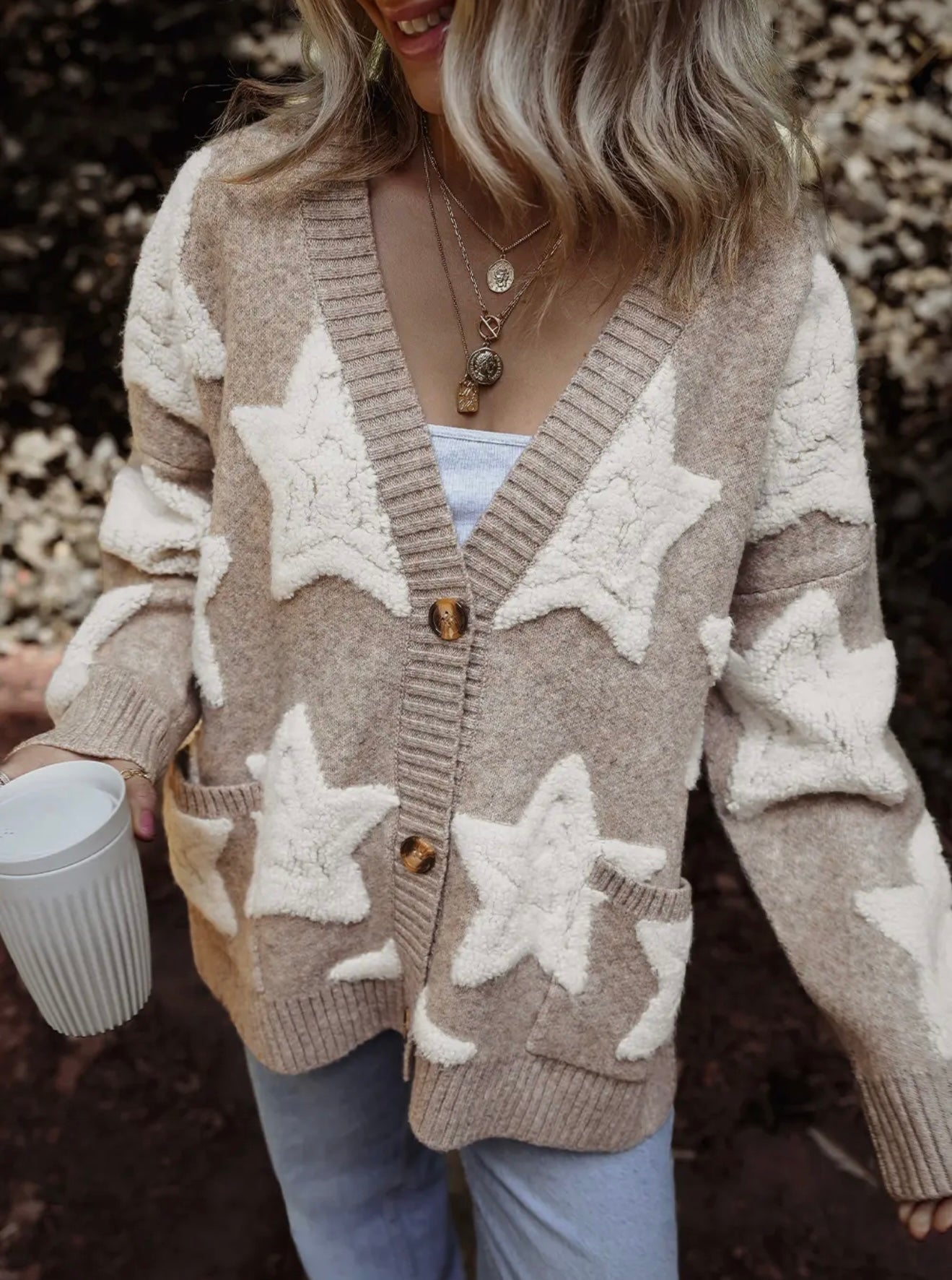 SARAH STAR KNIT CARDIGAN