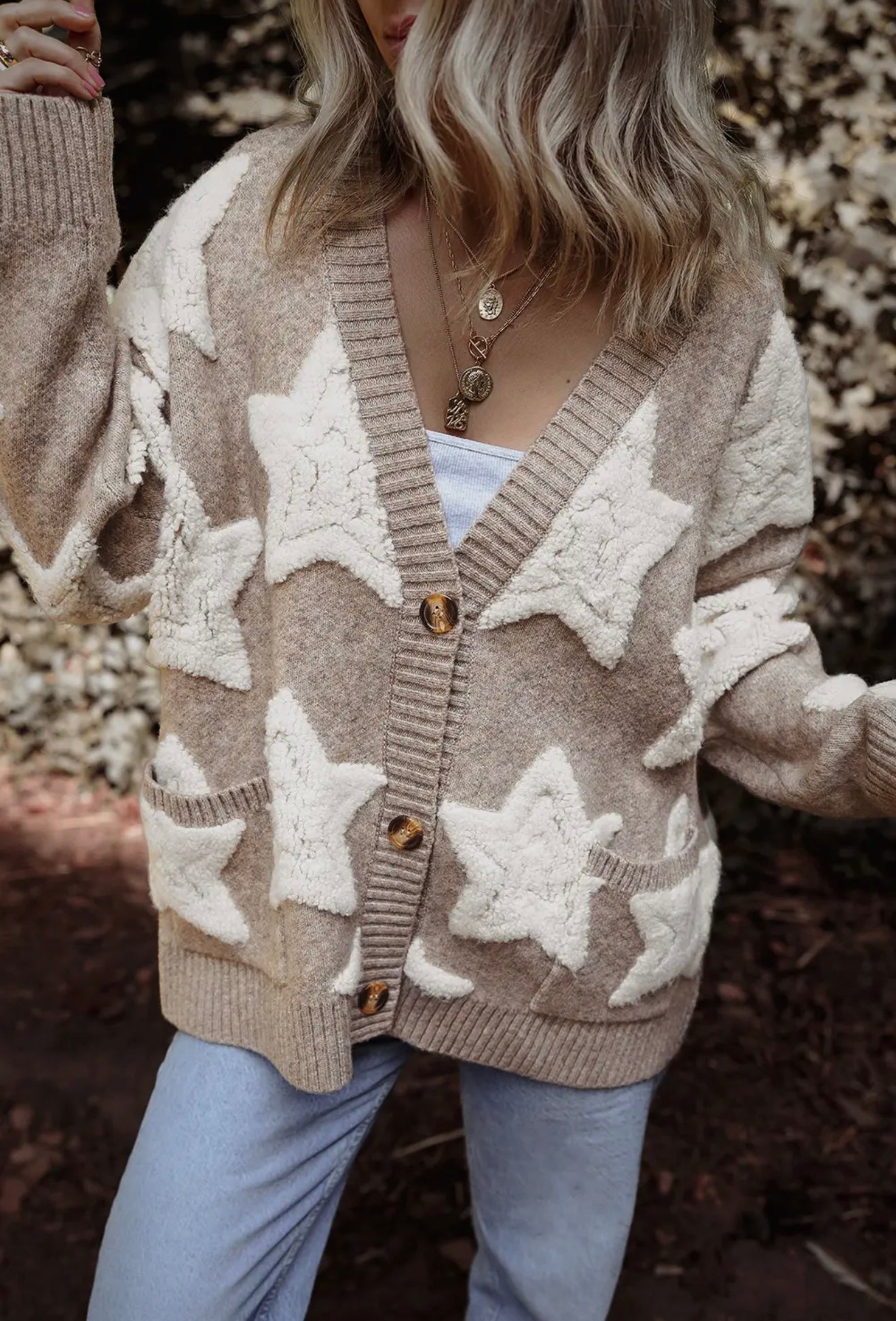 SARAH STAR KNIT CARDIGAN