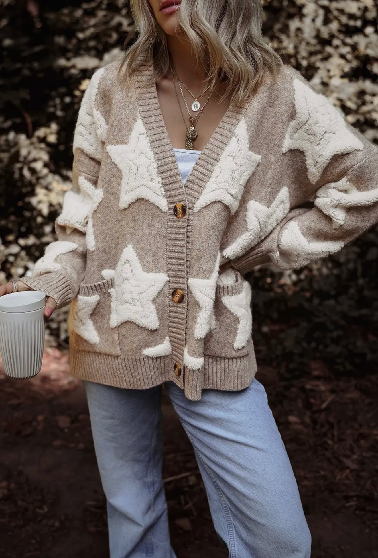 SARAH STAR KNIT CARDIGAN