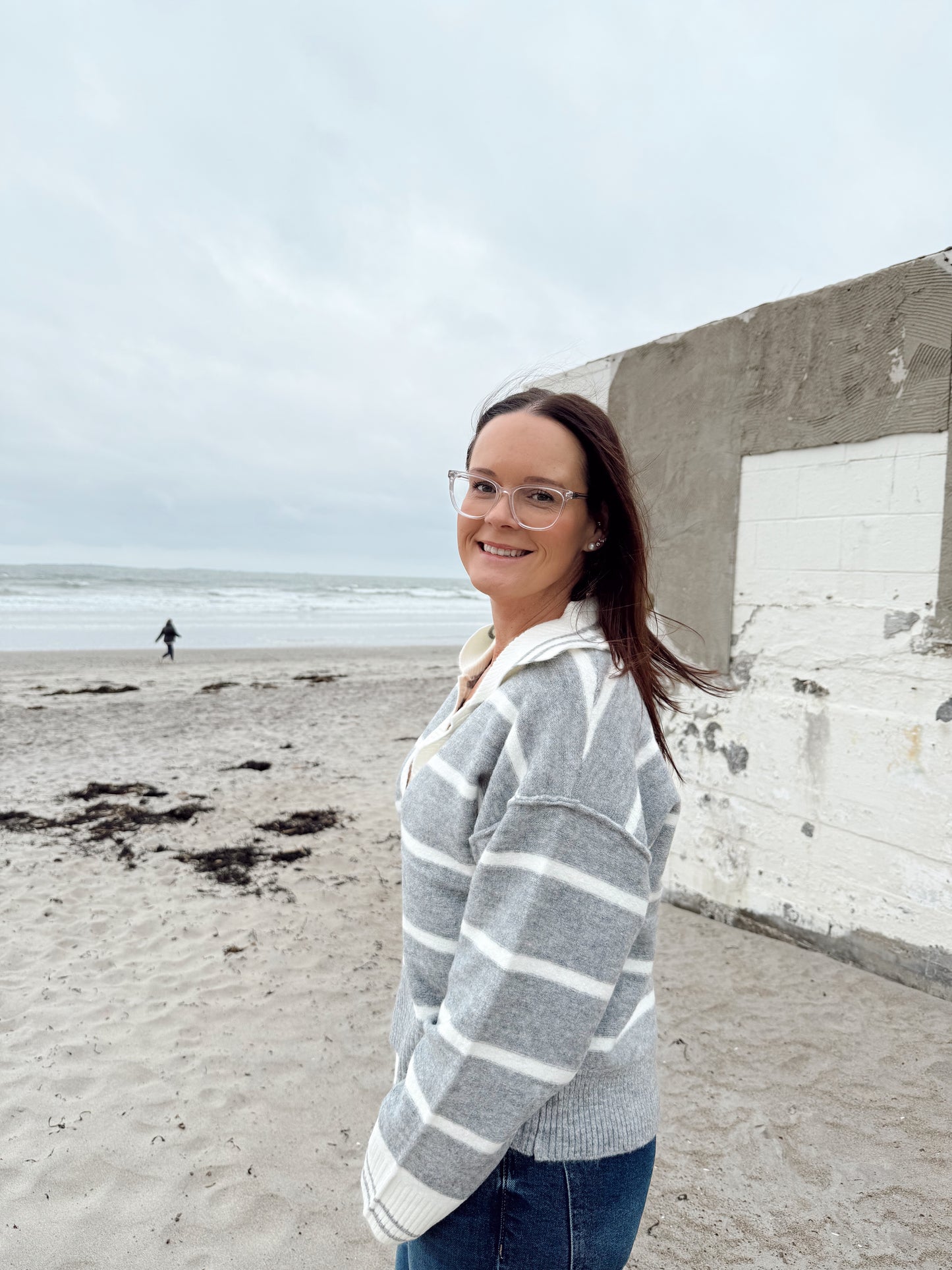 KEARA KNIT STRIPED SWEATER