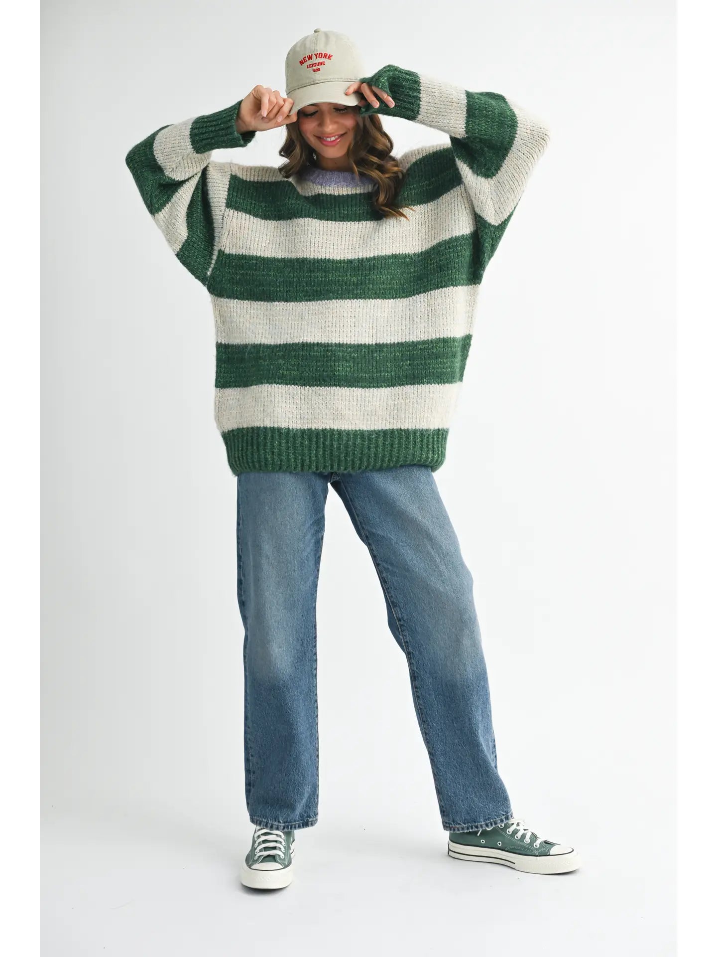 PHOEBE OVERSIZED STRIPED SWEATER